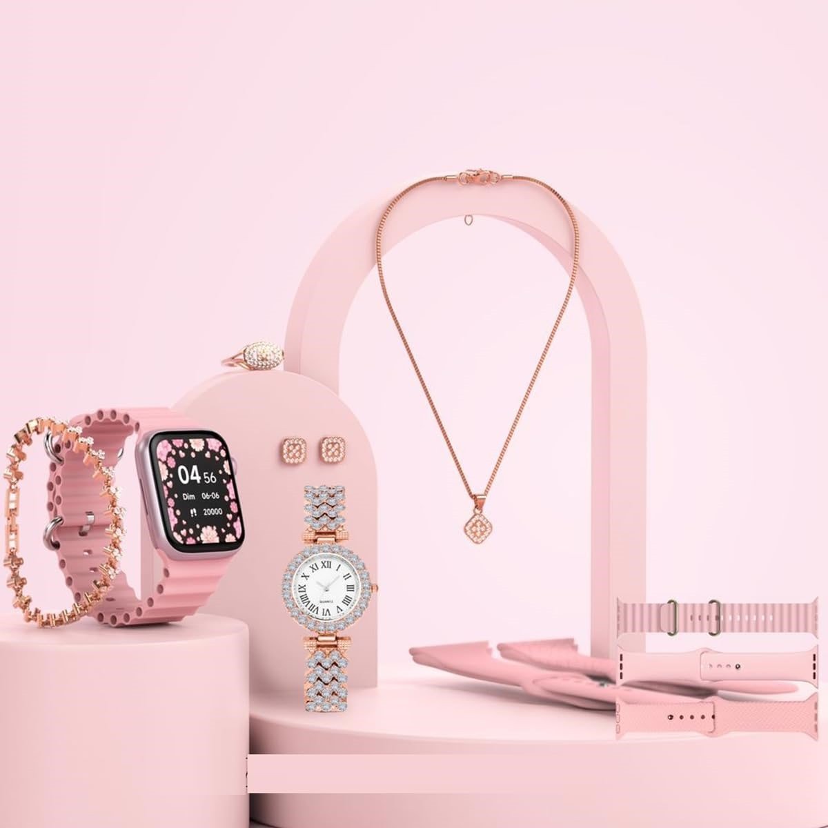 A58 Smartwatch & Jewelry Set