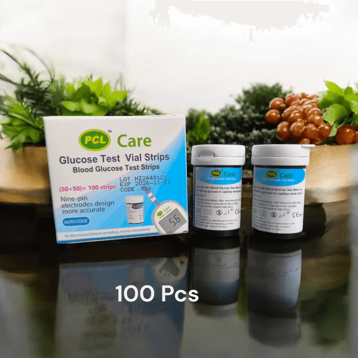 PCL Care Diabetes meter Strip + Niddle