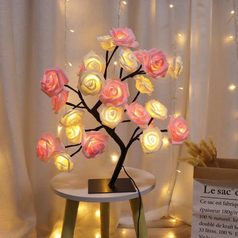 Rose Flower Tree USB Night Light